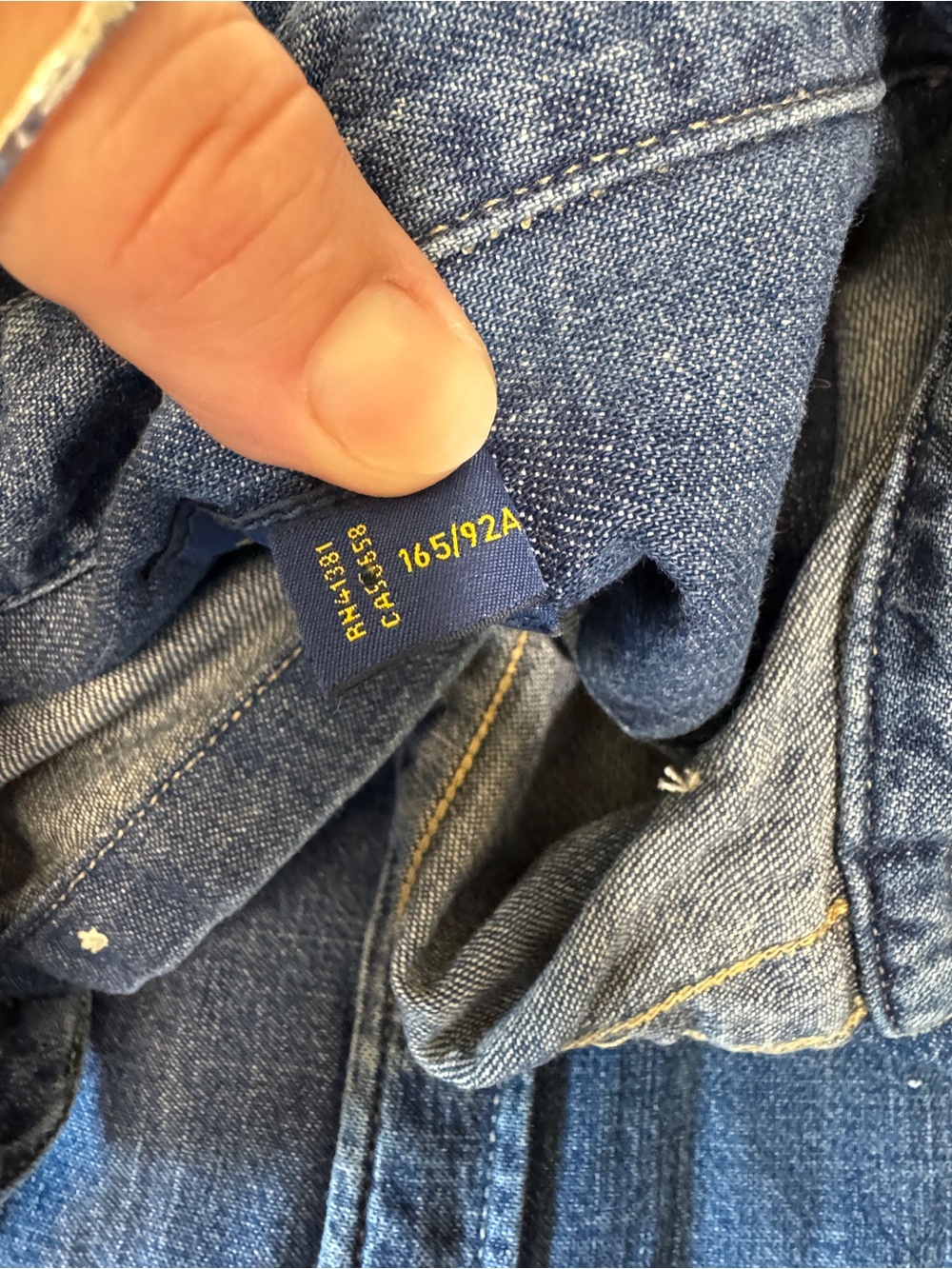 Ralph Lauren Indigo Denim Shirt Dress with Embroidered Pony - Picture 4 of 5